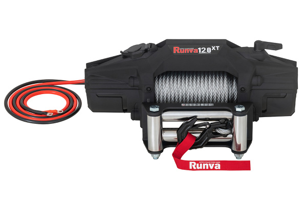 Лебёдка автомобильная электрическая 12V Runva EWXT12000F 5443 кг стальной трос