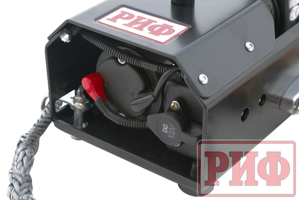 Лебёдка переносная РИФ 4500USR c малой площадкой, синтетический трос
