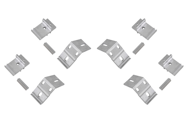 Крышка кузова РИФ для Foton Tunland G7, роллета раздвижная 1587x1659 мм, алюминиевая, черная