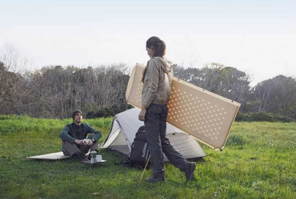 Коврик самонадувающийся Naturehike, 185х60х2,5 см, с подушкой, песочный