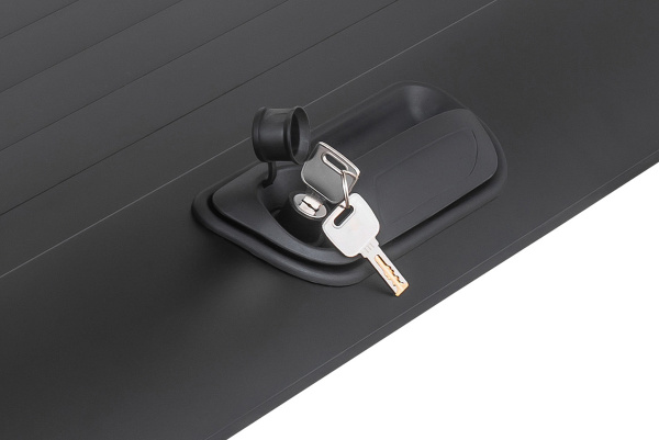 Крышка кузова РИФ для JAC T8, роллета раздвижная 1538х1606 мм, алюминиевая, черная