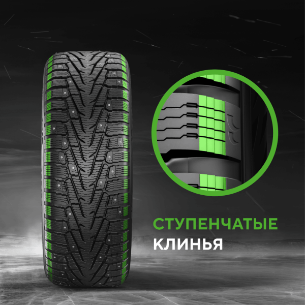 Шина Ikon Tyres 245/70 R16 111T XL Ikon Character Ice 7 SUV Studded (Nordman 7 SUV) шип.